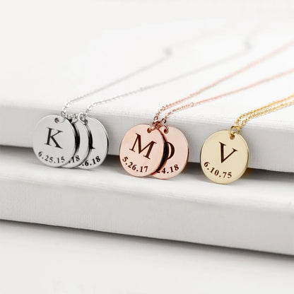 Personalized Nameplate Bar Necklace - Stainless Steel Jewelry