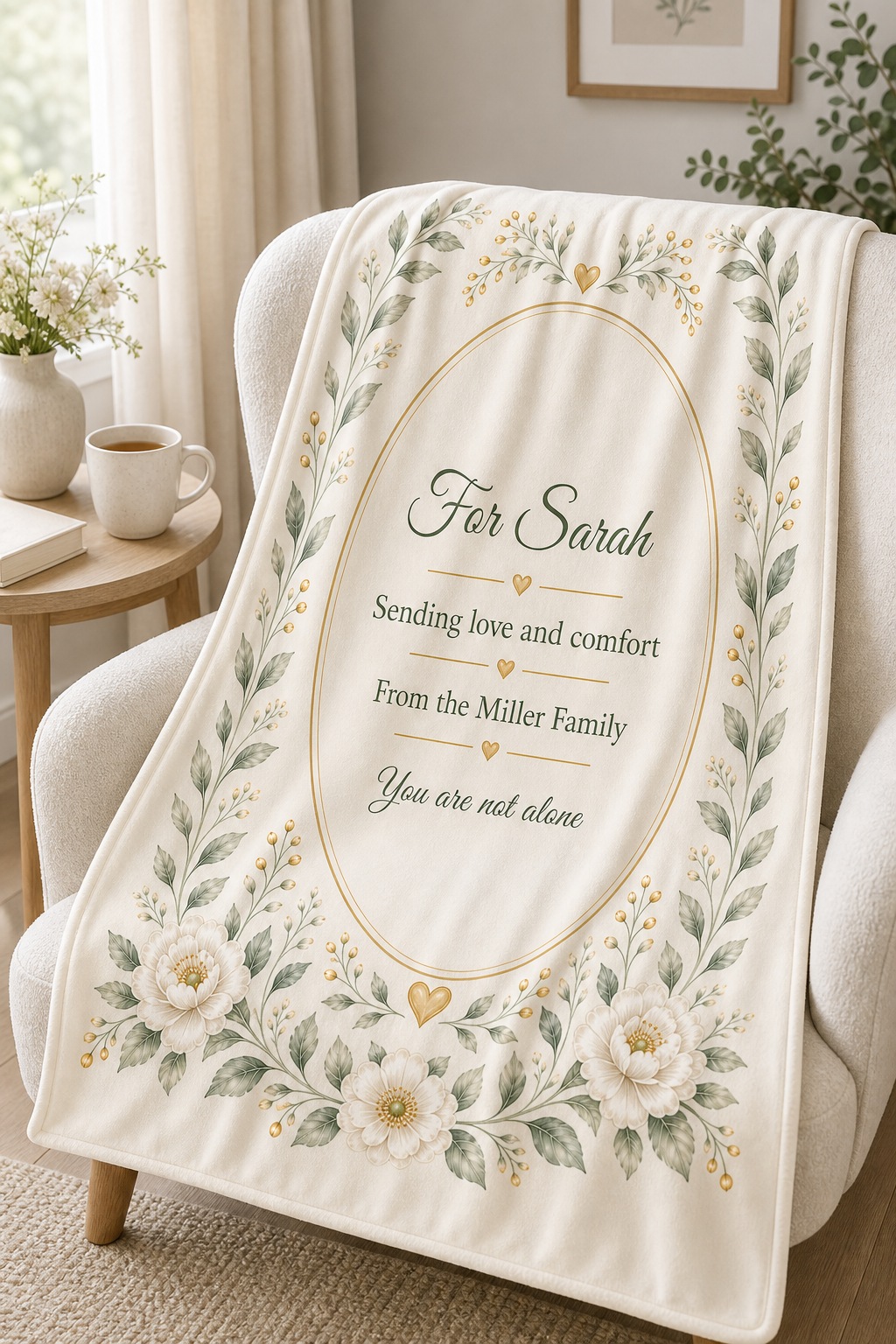 Personalized Sympathy Blanket product image