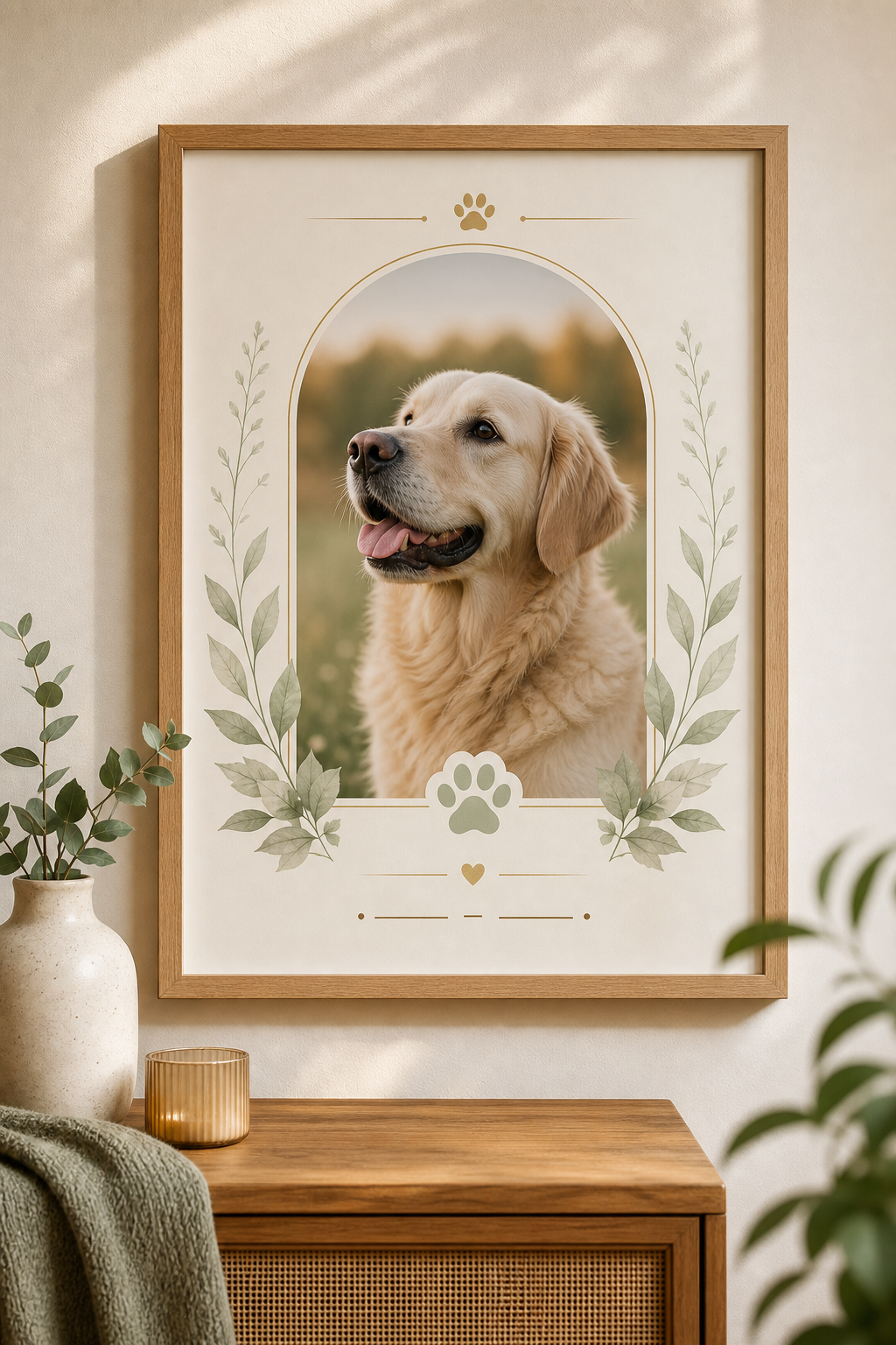 Personalized Pet Memorial Framed Poster product image