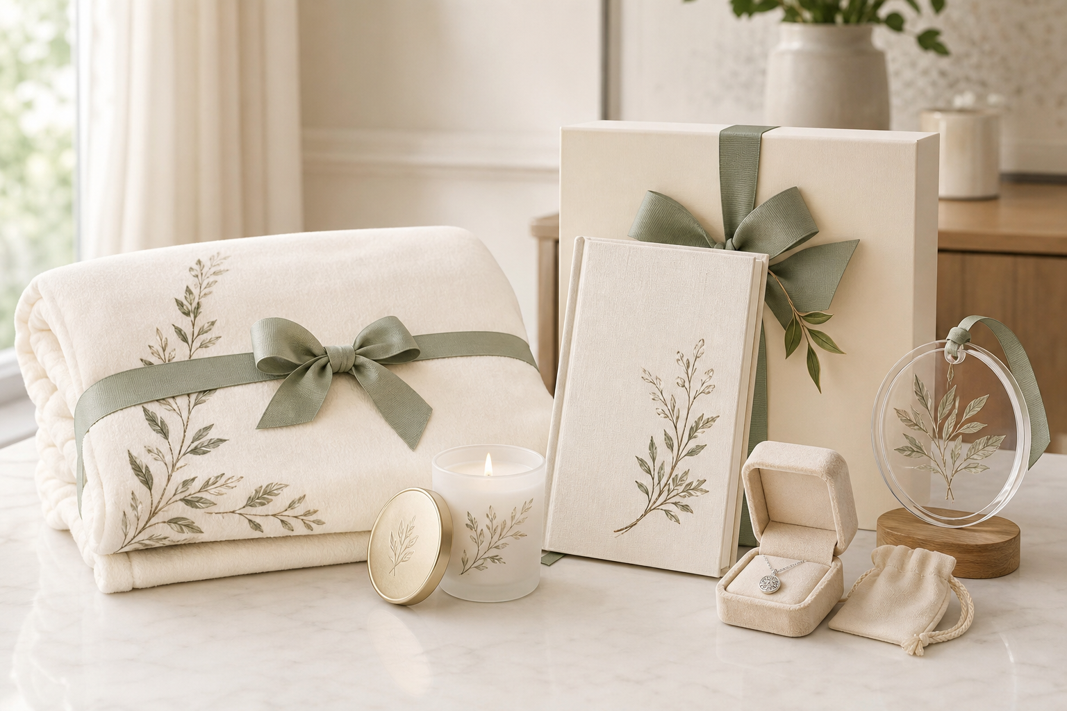 Gift-ready memorial sets example