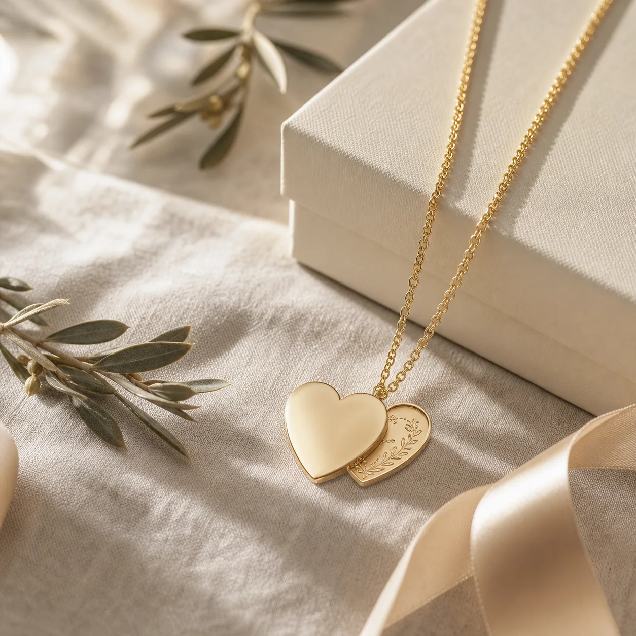 Personalized Hidden Message Heart Necklace product image