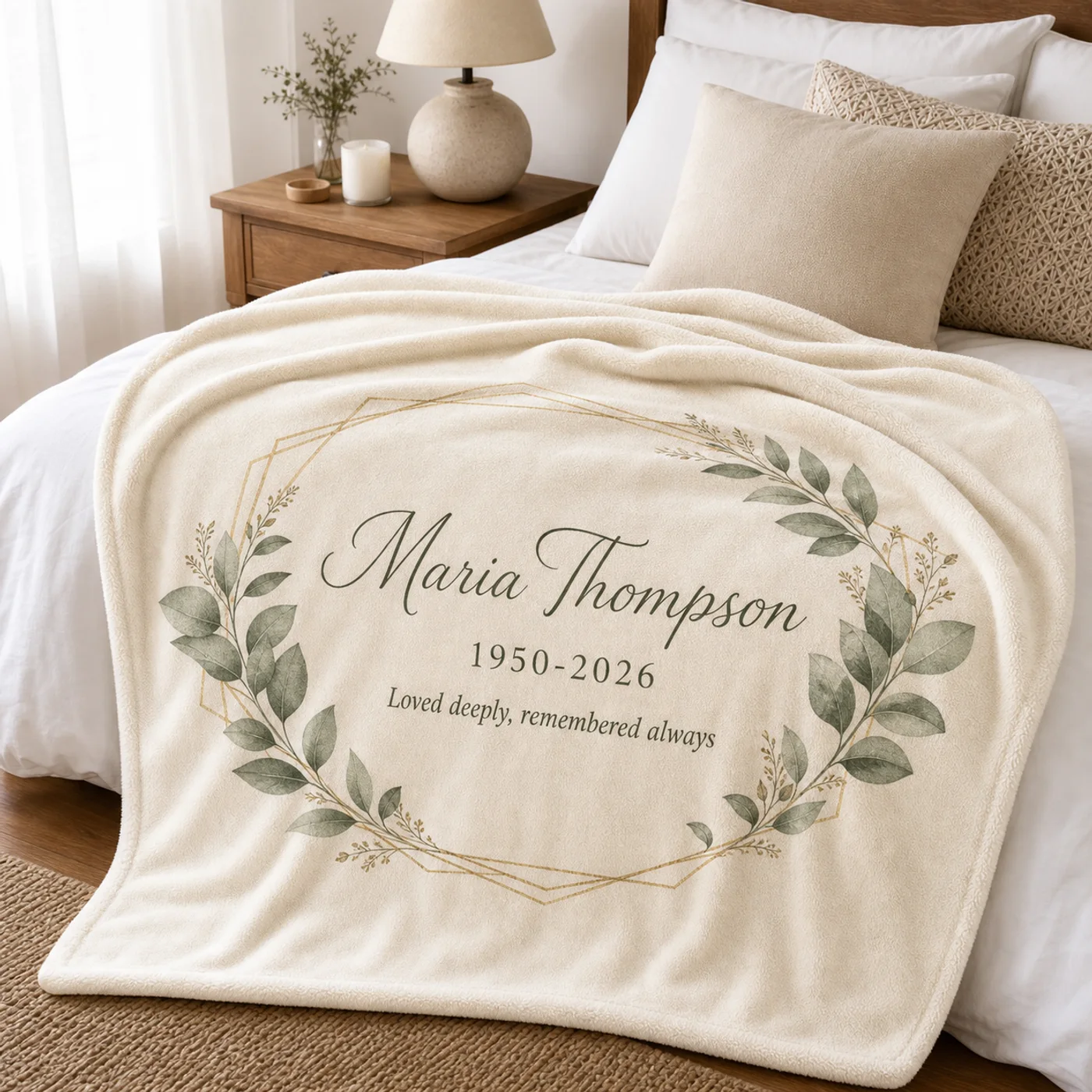 Personalized Memorial Blanket product image