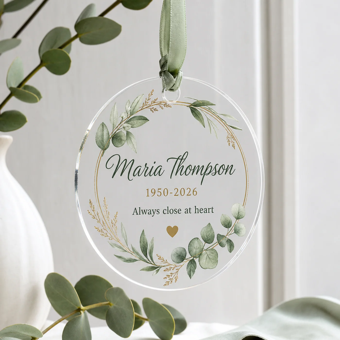 Personalized Memorial Ornament detail view 1