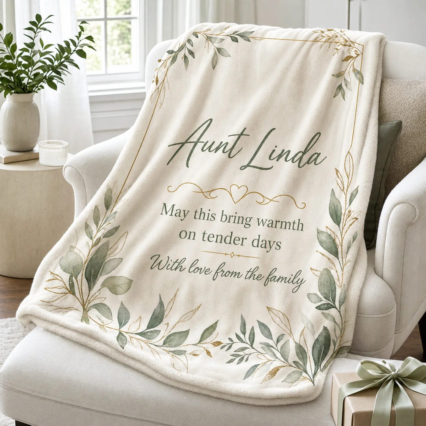 Personalized Sympathy Blanket detail view 1